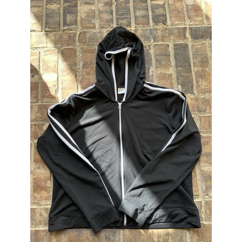 Prospirit Womens Full Zip Hoodie Black XL (8005)